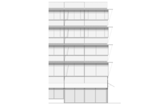 Luzerner Kantonsspital Sursee, Fischer Architekten AG, Fassadenansicht